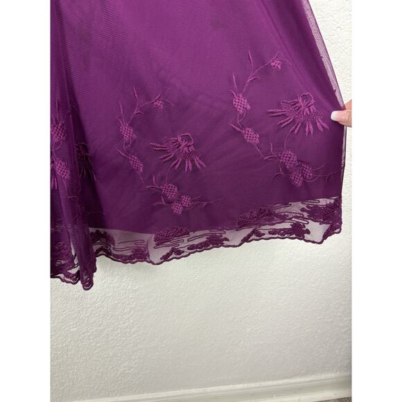 Vintage Betsey Johnson Womens Slip Dress Sz 6 Purple Fairy Whimsy‎ Romantic 90s - Picture 7 of 12